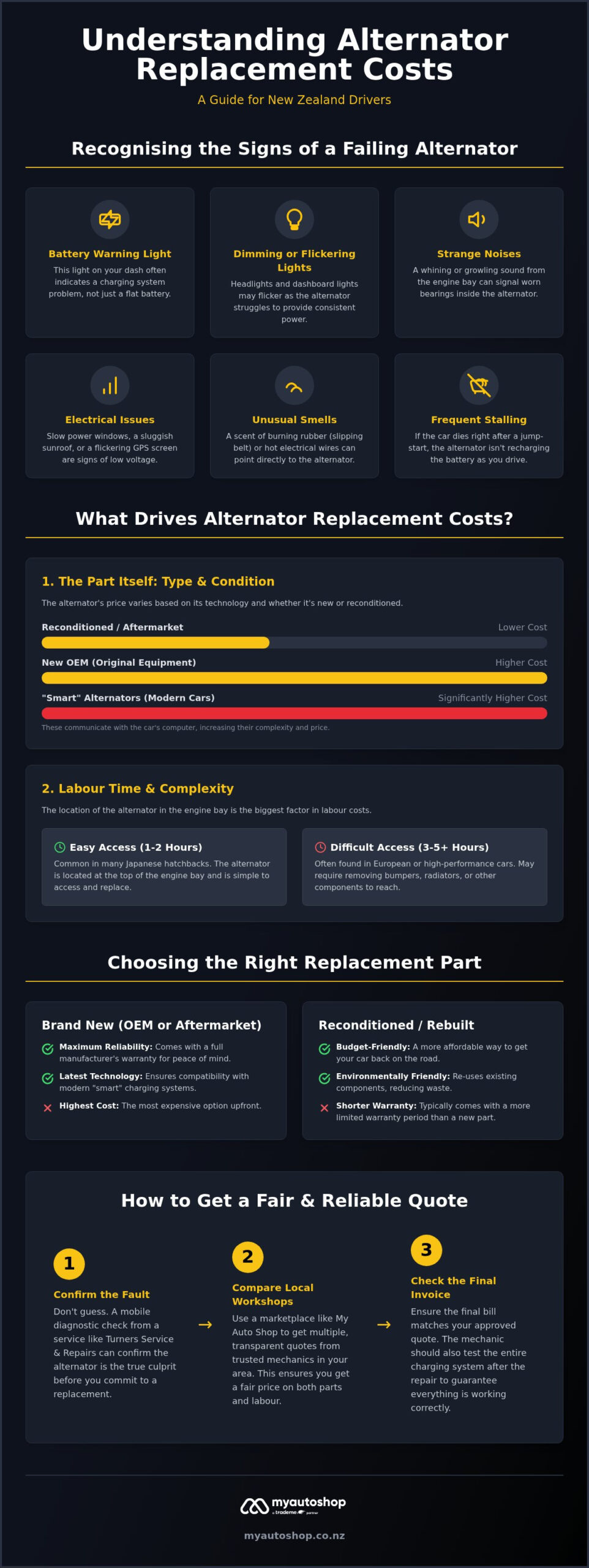 Alternator Replacement Cost NZ 2026: A Complete Buying Guide