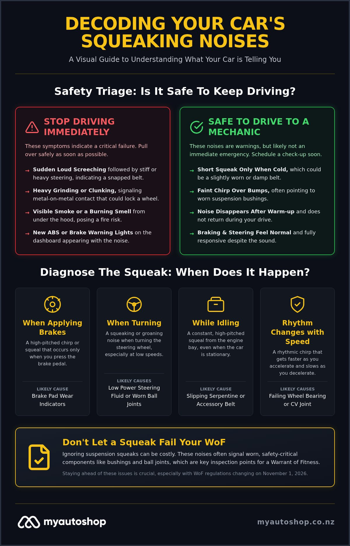 Is My Car Safe to Drive With a Squeaking Noise? A Driver’s Guide
